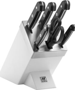 ZWILLING Selbstschärfende Gourmet Messerblock, 7-teilig, rostfreier Spezialstahl für professionelle Küchen |ZWILLING Go