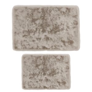 Mixibaby Badematten-Set weiche, rutschfestes Schnelltrocknendes Badeteepee Für Bad & Dusche, Größe: 50 x 80 cm + 50 x 40