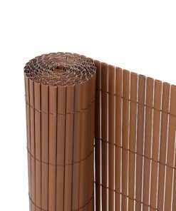 Ribelli® Sichtschutzzaun Balkon Windschutz (80 x 500 cm, Braun) Ribelli® PVC Sichtschutzmatte (80 x 500 cm, Braun)