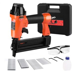 ValueMax 2 in 1 Druckluftnagler Profi inkl. Nägeln & Klammern für Werkstatt und Haus (Nägel bis 50mm, Klammern bis 40mm)