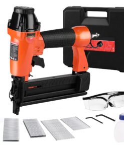 ValueMax 2 in 1 Druckluftnagler Profi inkl. Nägeln & Klammern für Werkstatt und Haus (Nägel bis 50mm, Klammern bis 40mm)