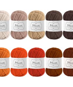 Maxee Häkelgarn Hand Knitting Yarn Set für Stricken und Häkeln Maxee Häkelgarn Baumwollgarn zur Kunsthandwerkaktivität