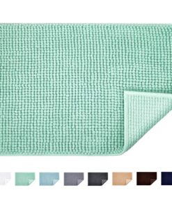 JARITTO Badematte Hellcyan rutschfest Weich Maschinenwaschbar Dusche Toilette 50x80 cm