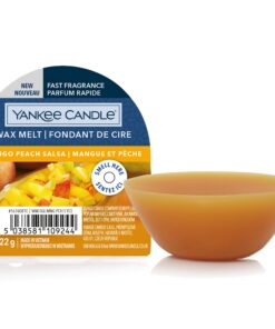 Yankee Candle Mango Peach Salsa Duftwachs Wax Melts für Zimtverliebte | bis zu 8 Stunden Duft | 1 Stück, Orange, Klein