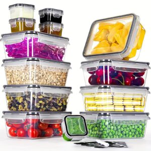 Bugudog Frischhaltedose Plastik mit Deckel Vorratsdosen Set Küchenorganizer