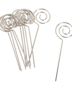 VBS Kreisformige Fotohalter 6,8cm Metall Silber für Haus und Bereich