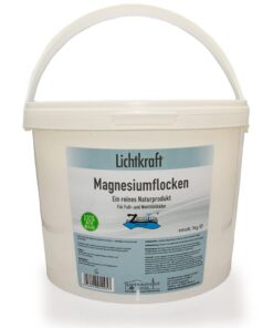Lichtkraft Zechstein Magnesiumflocken | Reinestes Magnesiumchlorid in Flocken für das Fußbad | Natürliche Entspannung fü