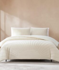 Lush Decor Solar Drift Velvet Queen Tröster Set - Luxus Bettwäsche für Damen | Lush Decor Solar Drift Velvet Tröster 3-