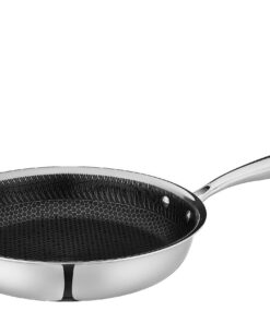 MÄSER Hestia Antihaft Bratpfanne 32 cm Induktion Edelstahl Hochwertige Wabenbeschichtung