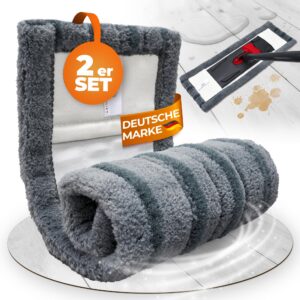 Wowtowelz Kraftvolle Reinigung Wischmopp Bezug Bodenwischer für Starke Verschmutzung (Power Clean, 40 cm - 2 Stück) Wo