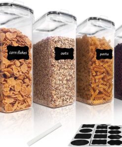 Vtopmart 4L 4er Luftdichte Vorratsdosen Set BPA-frei für Müsli