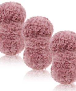 Plüschwolle 3 x 100g Soft Flauschige Wolle für Häkeln & Stricken Tasche, Hüte, Decken (Leder Rot) Plüschwolle 3 x 100g