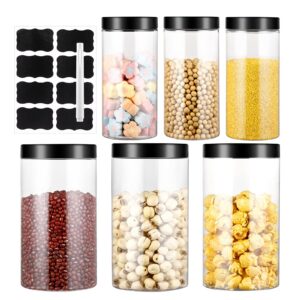 Kunststoff Müsli Schüttdose Set Vorratsdosen BPA-frei Küchenbehälter Luftdicht |5L Mit Etiketten