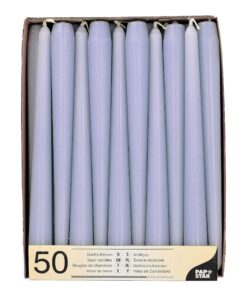 PAPSTAR 50 Leuchterkerzen flieder · Rosenfarbe · Dekoration zum Geburtstag und Hochzeit