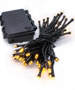 Spetebo Außen Lichterkette warm weiß Timer 24 LED 1,8 m Garten Weihnachten