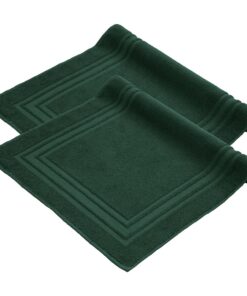 Komfortec Dungelgrün Duschvorleger Set 2 Teilig Saugfähig & Schnelltrocknend 600 g/m² OEKO-TEX