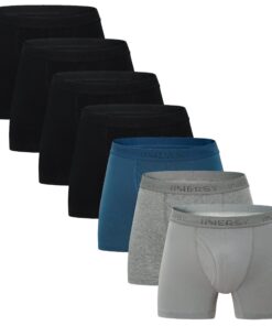 INNERSY Boxershorts Herren Baumwolle Unterhosen 7er Pack | INNERSY Boxershorts Herren Eingriff Unterhosen Männer Bunt |