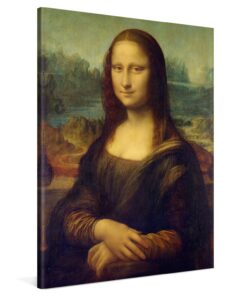 PICANOVA – Leonardo da Vinci – Mona Lisa 75x100cm – Premium Kunstdruck Auf Leinwand Für Schlaf- Und Wohnzimmer – Klassis
