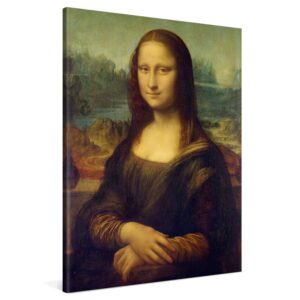 PICANOVA – Leonardo da Vinci – Mona Lisa 75x100cm – Premium Kunstdruck Auf Leinwand Für Schlaf- Und Wohnzimmer – Klassis