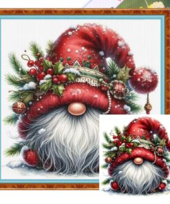 Aodejoy Cross Stitch Erwachsene, Muster für Anfänger, Cross Stitch-Wichtel Bild Set