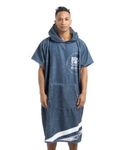 HOMELEVEL Surf Poncho Unisex mit Kapuze - OEKO-TEX Baumwolle/Polyester für Surfer