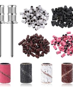 310 Stück Nagelfräser Schleifkappen Professionell für Maniküre und Nail Art mit 80/120/180/240 Grit Nagelfräser Aufsätze