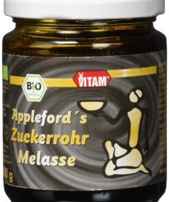 VITAM Appleford's Zuckerrohr Melasse - EU-Organic, 6er Pack (6 x 300 g) | Bio-Herkunft, Geschmacksintensität, Gesundheit