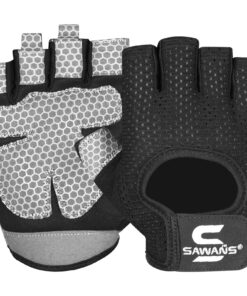SAWANS Atmungsaktive Gym Handschuhe für Damen und Herren - Silikon rutschfest - für Training und Radfahren