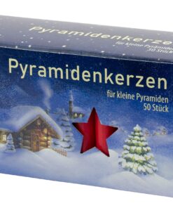 Sigro Pyramidenkerzen Rot 14x74mm 50 Stück Wachs