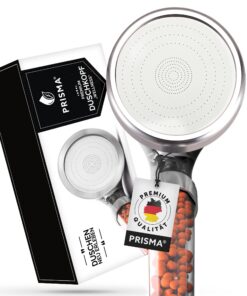 PRISMA Duschkopf - Mehr Wasserdruck, Wassersparend, Massagefunktion für ein einzigartiges Duscherlebnis