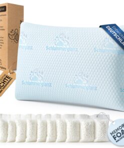 Memory Foam Kissen - Soft &.supportiv - für Seitenschläfer -Premium Füllung gegen Nackenschmerzen - 40x80cm - 5 Stufen H