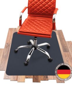 SCHMIEDWERK Bürostuhl Unterlage farbig Kratzfest Made in Germany (Anthrazit, 90 x 120 cm) SCHMIEDWERK Bodenschutzmatte