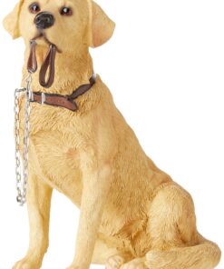 Lesser & Pavey Dekofigur Labrador, sitzend -goldfarben- für dein Zuhause 18 cm