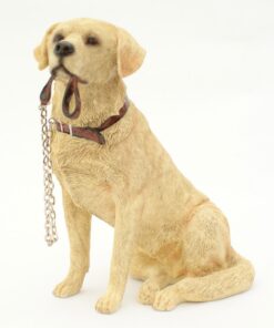 Leonardo Collection sitzender Goldener Labrador aus der Walkies-Reihe für Sammler