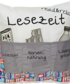 Lesekissen Sofahelden mit Taschen und Dekorationsmerkmalern | Sofahelder Lesekissen mit Taschen und designorientierten
