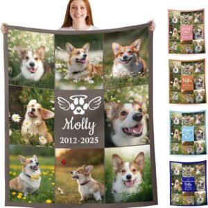 Personalisierte Geschenke für Hunde und Katzen mit Foto und Text für Mama und Papa | Personalisierte Decke mit Foto und
