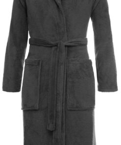 Brandsseller Coral Fleece Bademantel Unisex Superweich Leichter Morgenmantel Damen Herren