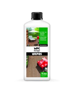 Wepos WPC Reiniger 1 Liter | Entfernt mühelos fettige, ölige Verschmutzungen, Grillrückstände, Vogeldreck uvm | Belag au