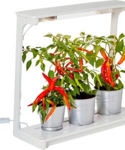 Northpoint LED Pflanzenlampe für Kräutergarten und Innengarten - 14W, 850 Lumen, Grow Timer (Viereck)