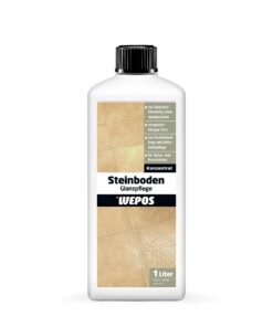 Wepos 2000203351 Steinboden Glanzpflege 1 Liter - Polieren und Glänzen für Steinböden -Suitable for Haus und Büro - Star