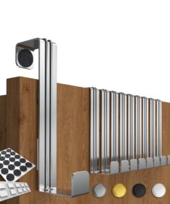 4smile Edelstahl Kleiderhaken Tür - Formstabile Haken für universelle Türgarderobe - 10er Set Silber - Einzeln verwendba