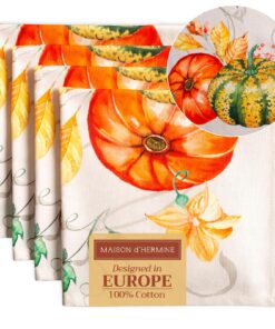 Maison d'Hermine Baumwollstoffservietten Set für Weihnachten und Alltag