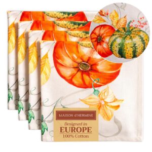 Maison d'Hermine Baumwollstoffservietten Set für Weihnachten und Alltag