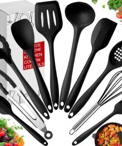 Retoo Silikon Küchenhelfer Set, Antihaft, Hitzebeständig BPA-frei Küchenutensilien für Kochen