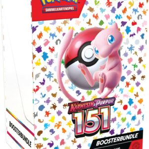 Pokémon-Sammelkartenspiel Boosterbundle Karmesin & Purpur: 151 Karten (6 Boosterpacks) für Spieleraltern 8+ in der Spiel