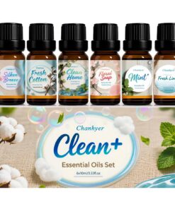 Clean Fresh Ätherische Öle Set 6 x 10ml - Sauberes Zuhause für Diffusor und Raumduft Clean Fresh Ätherische Öle Set 6