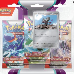 Pokémon-Sammelkartenspiel: 3er-Pack Knattox Karmesin & Purpur – Entwicklungen in Paldea | Sammlern und Kartenspielern pe
