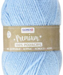 Glorex 5 1001 06: Premium Acryl Wolle, weich und wärmend, ideal für die Winterzeit, hellblau, 50g, 140m
