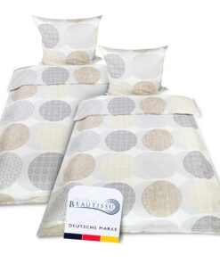 Beautissu Biber Bettwäsche 100% Baumwolle Warme Flanell - Winterbettwäsche Josi - Biberbettwäsche 135x200 cm OEKO-TEX Ma