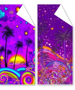 Strandtuch XXL 60x120 cm, Mikrofaser Handtuch Für Strand und Camping Vornציברتنظيف